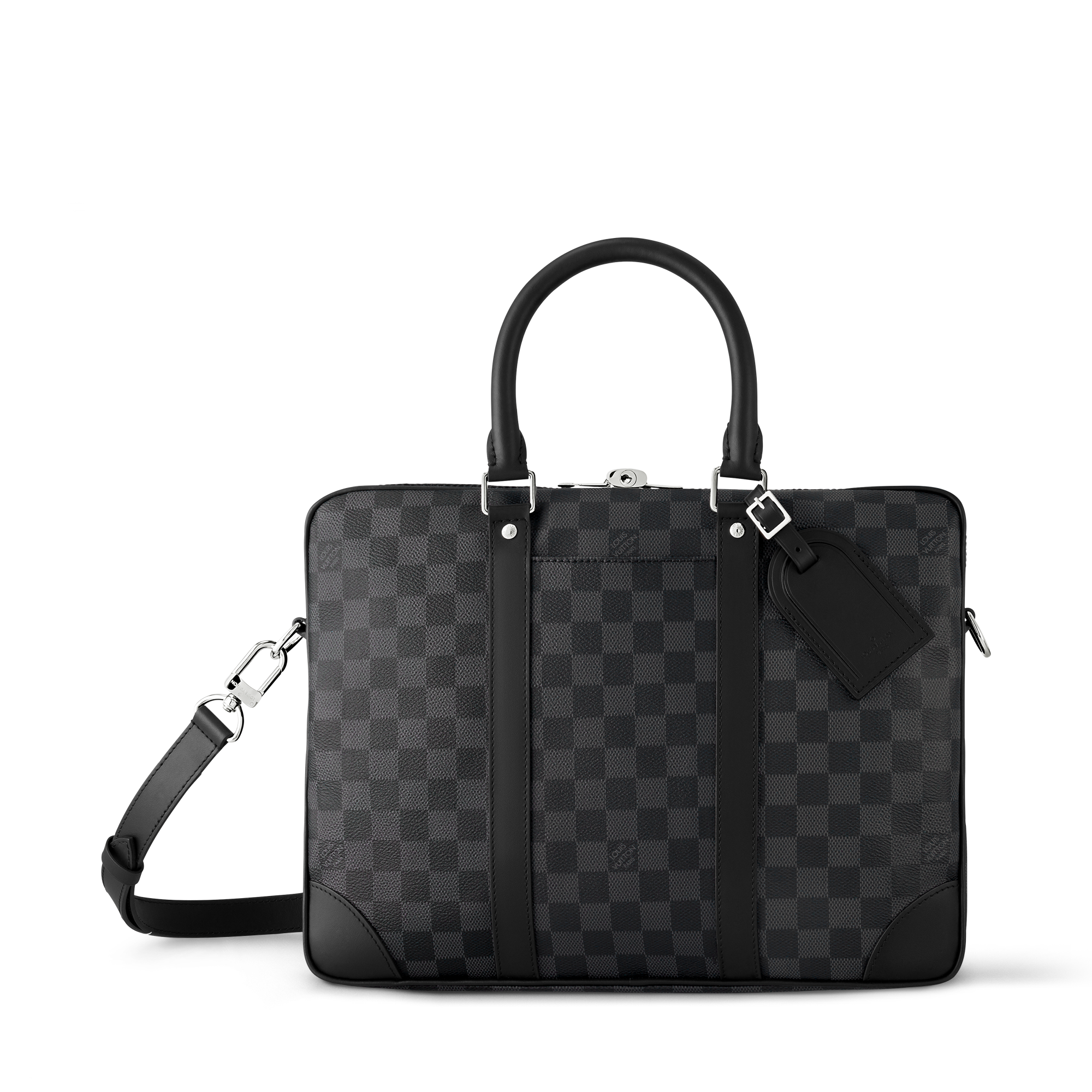 Pasta Porte-Documents Voyage NM Canvas Damier Graphite - Chinese